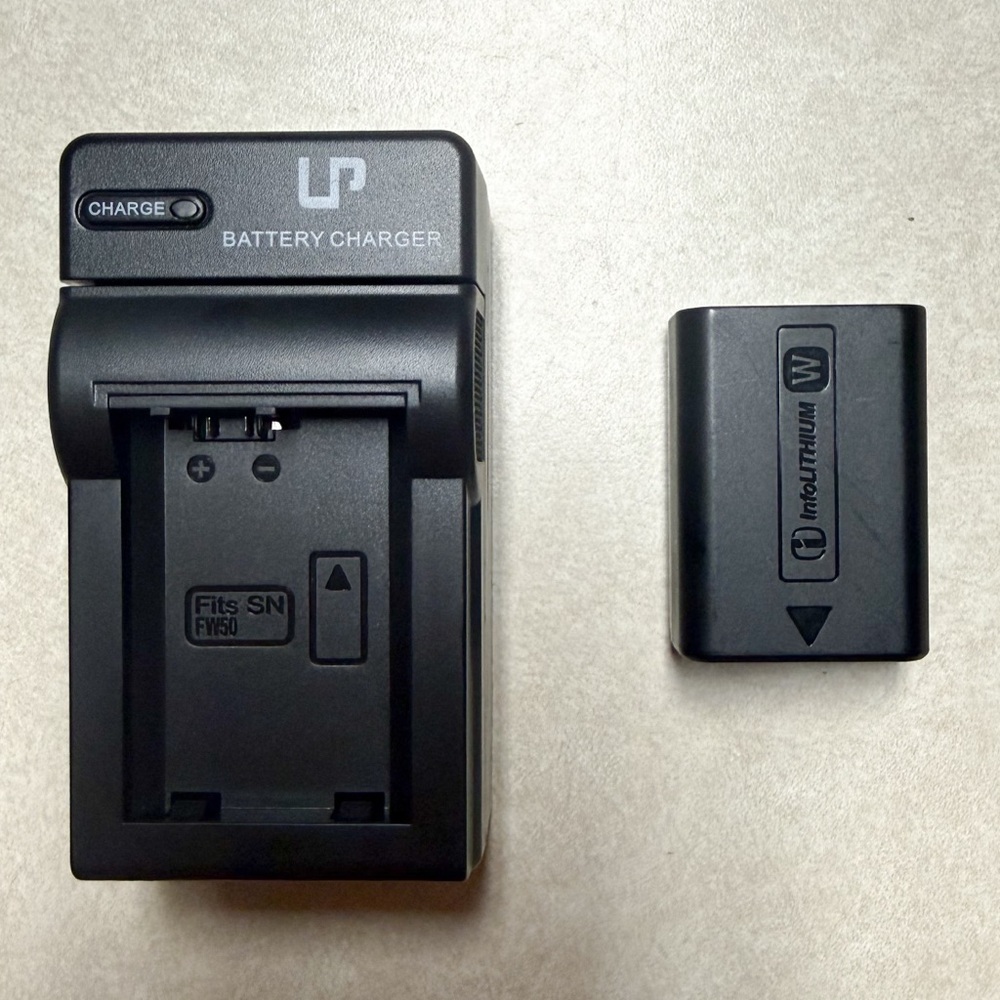 Sony W Battery with Universal Charger